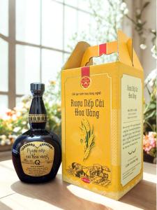 Nếp cái hoa vàng bình gốm 750ml