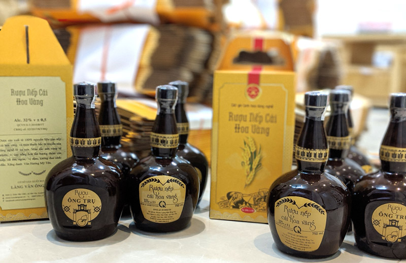 Bình gốm rượu ông trụ 750ml - ảnh 2