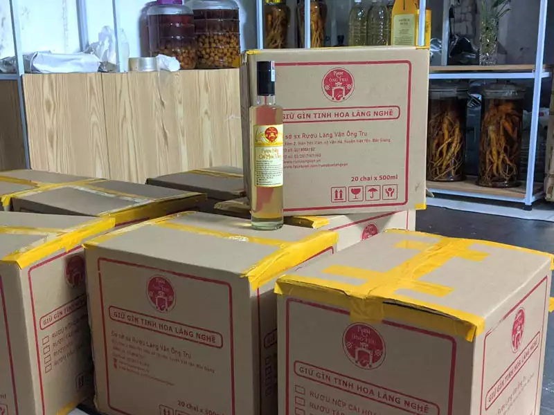 Thùng 20 chai thủy tinh 500ml